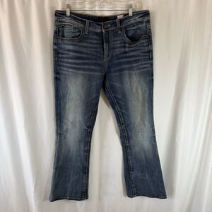 Buckle Black Bootcut Jeans Women's 31 (35x29) Medium Wash Stretch Pockets Denim